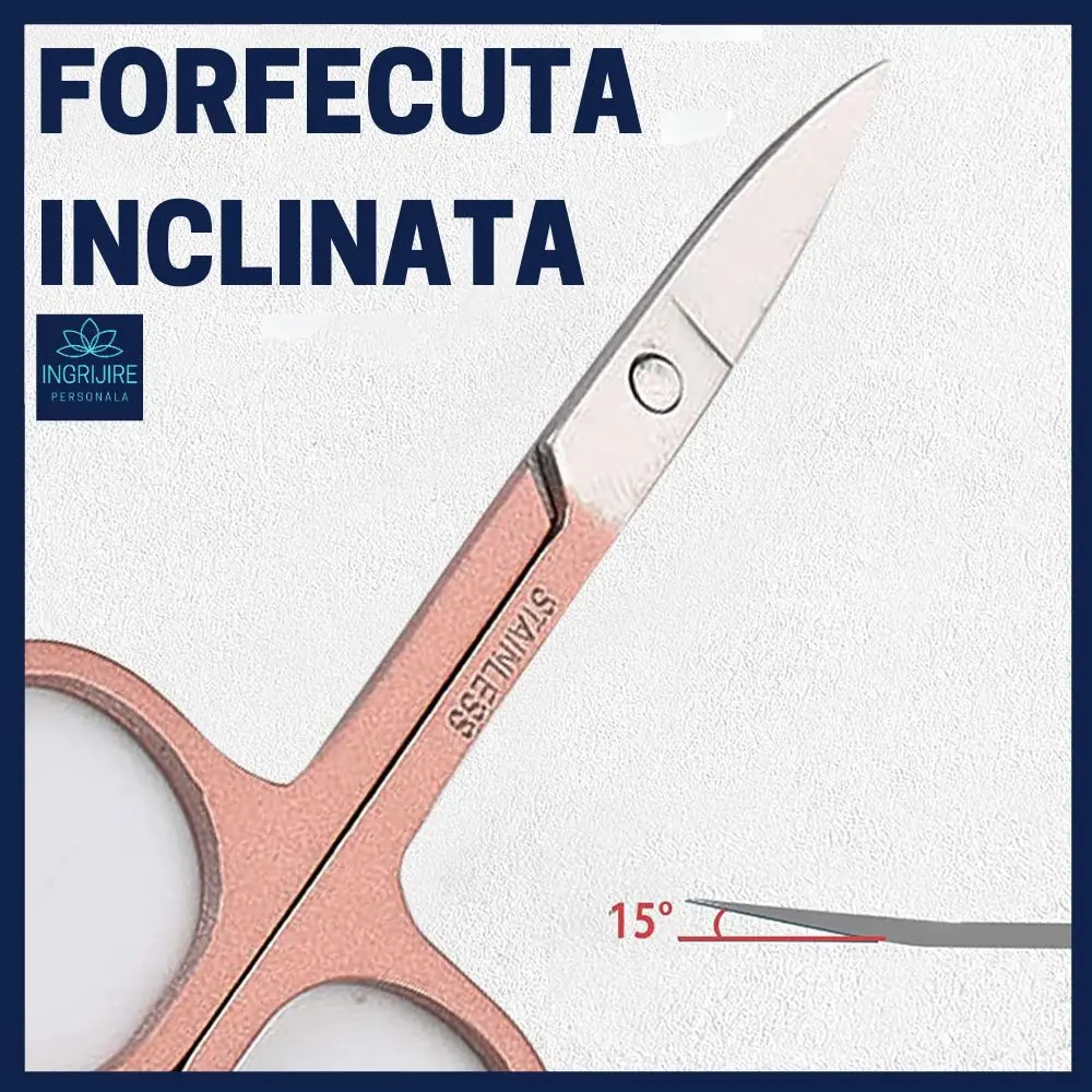 Trusa manichiura 4 piese, otel inoxidabil, Flamingo pink [4]