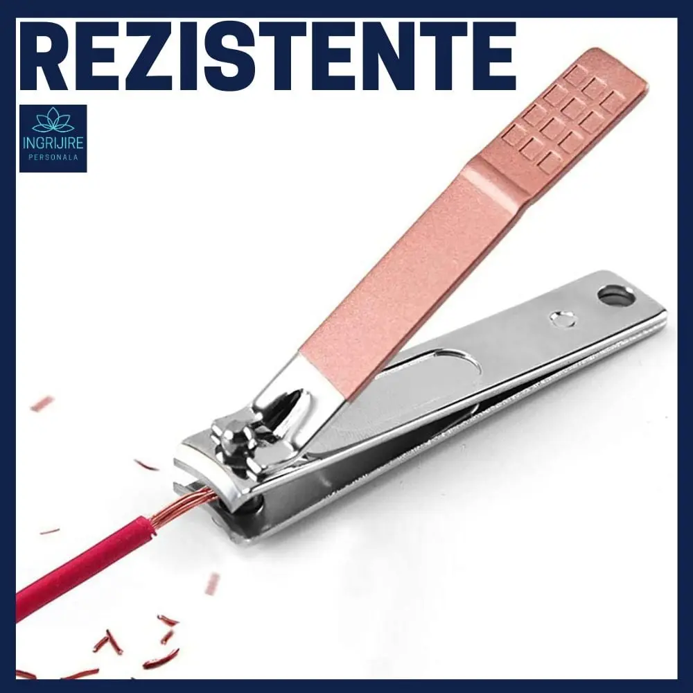 Trusa manichiura 4 piese, otel inoxidabil, Flamingo pink [5]