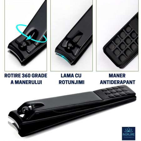 Trusa manichiura 4 piese, otel inoxidabil, Marine blue [10]