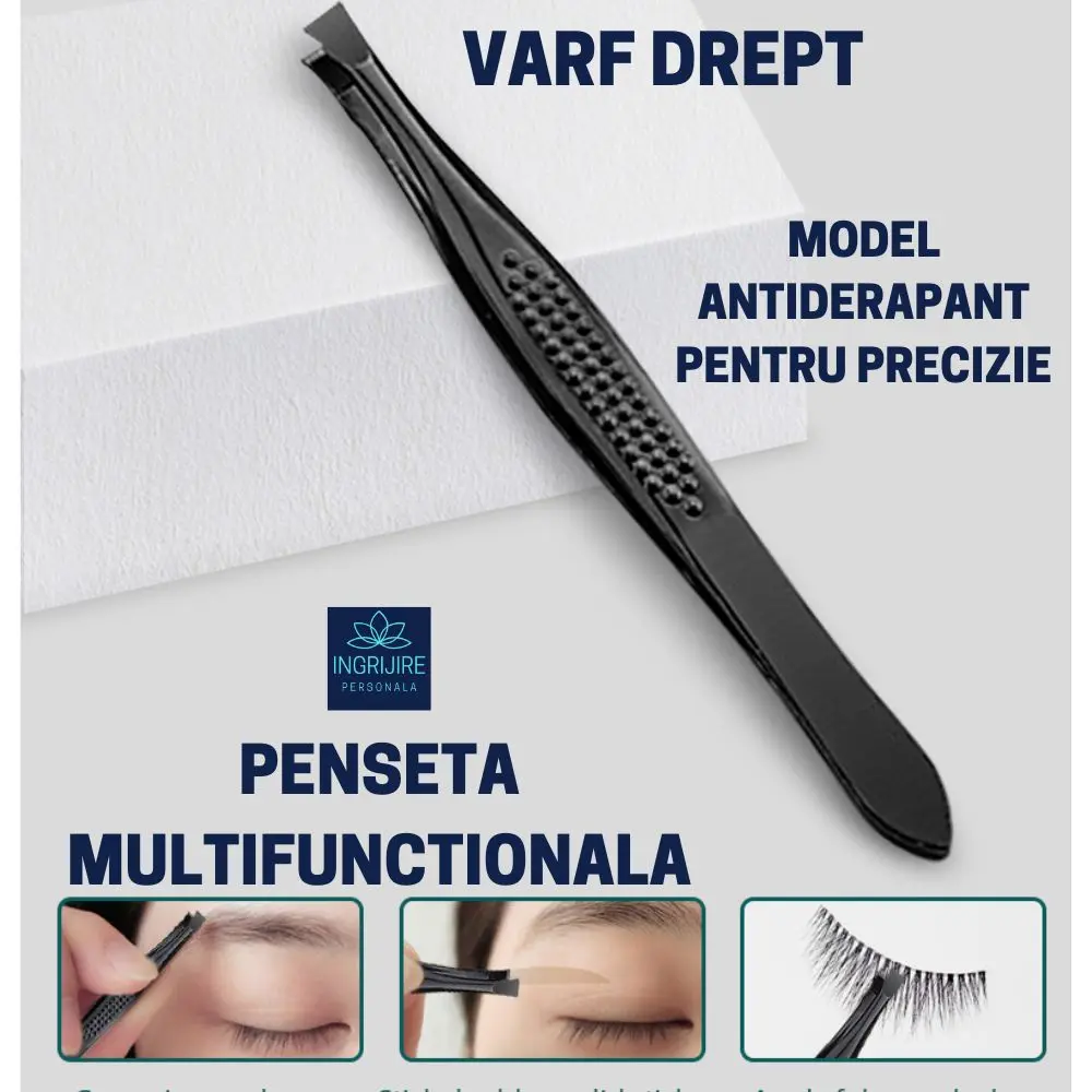 Trusa manichiura 4 piese, otel inoxidabil negru mat [4]