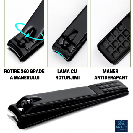 Trusa manichiura 4 piese, otel inoxidabil, Street Grey [8]