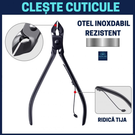 Trusa manichiura 15 piese, otel negru mat [8]