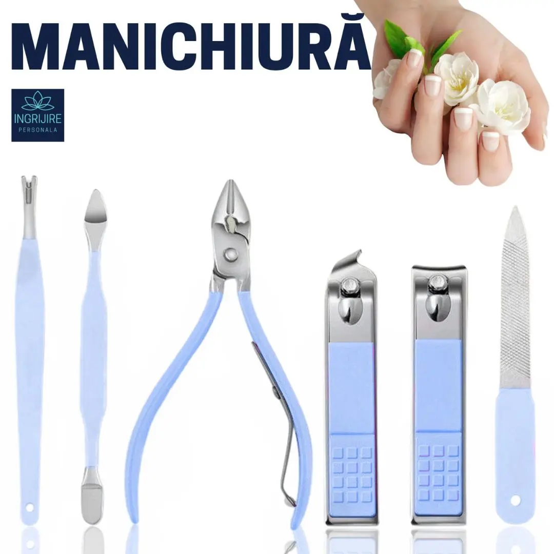 Trusa manichiura profesionala 16 piese, otel inoxidabil -LAGOON [4]