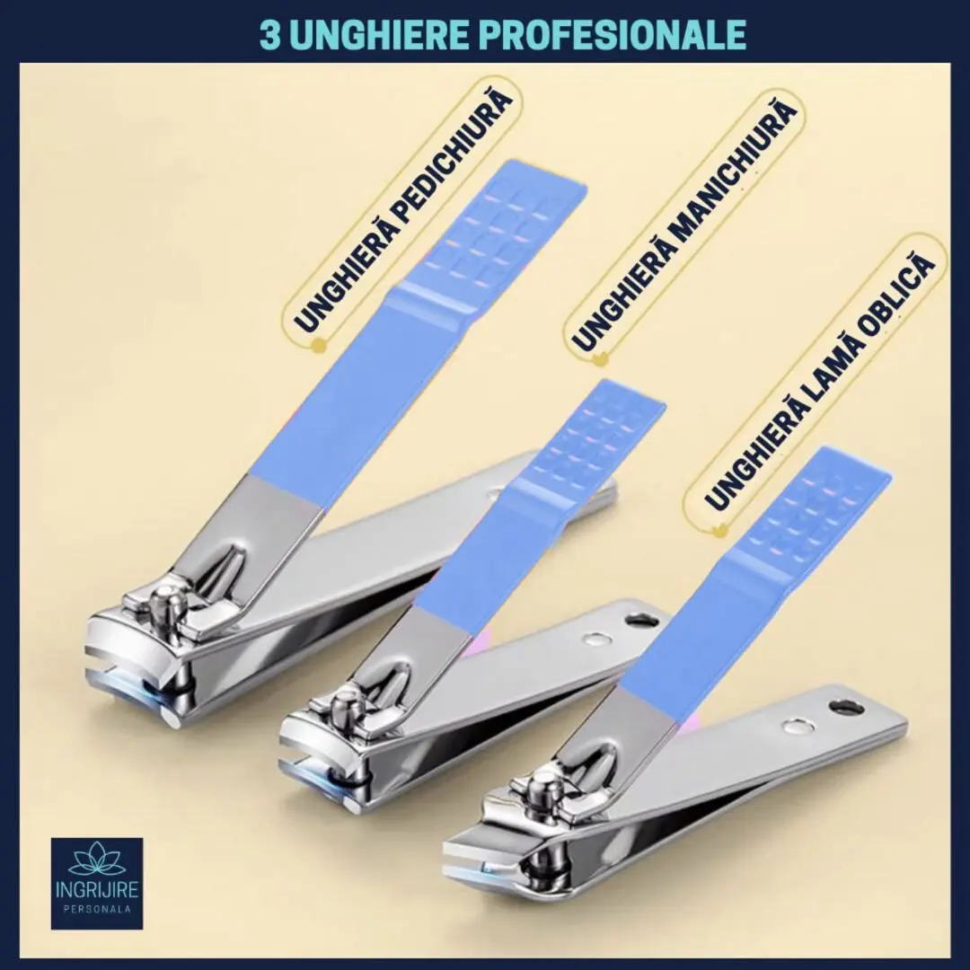 Trusa manichiura profesionala 16 piese, otel inoxidabil -LAGOON [7]