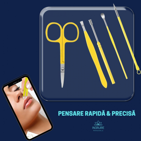 Trusa manichiura profesionala 16 piese, otel inoxidabil - LEMON [6]
