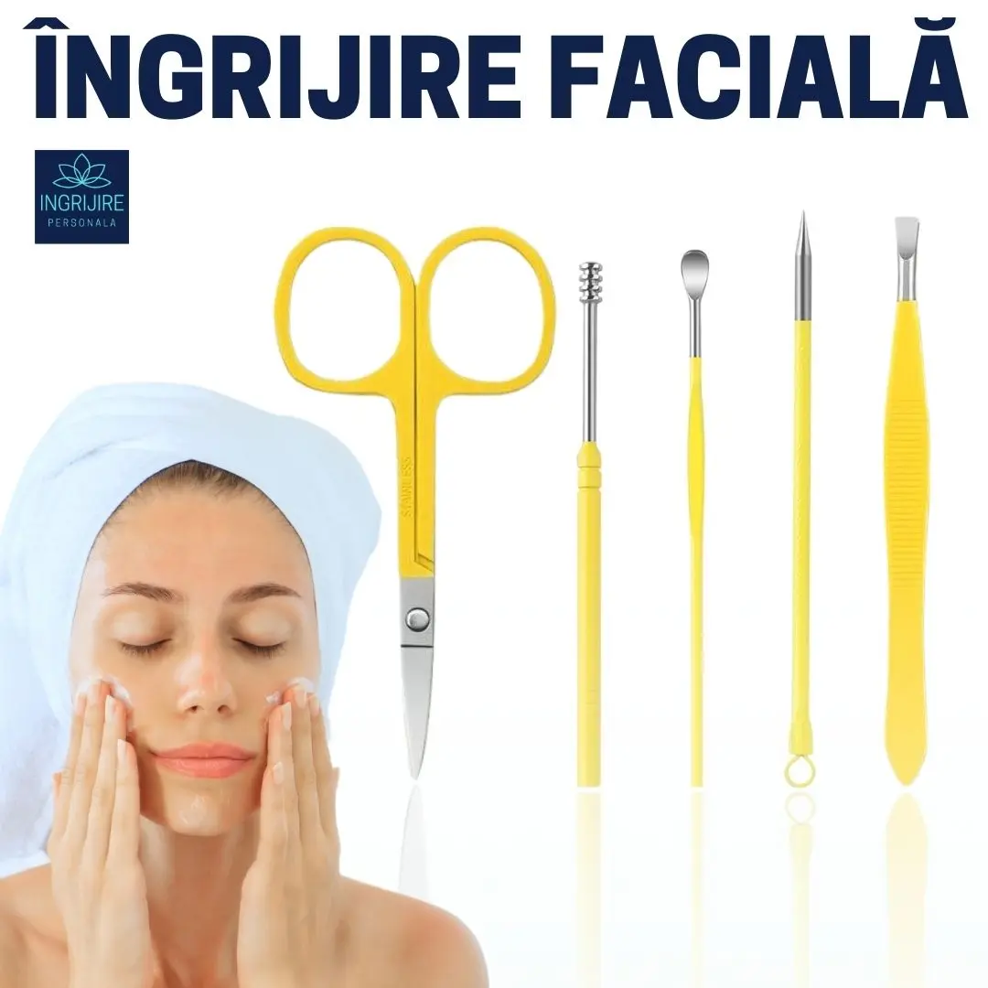 Trusa manichiura profesionala 16 piese, otel inoxidabil - LEMON [4]