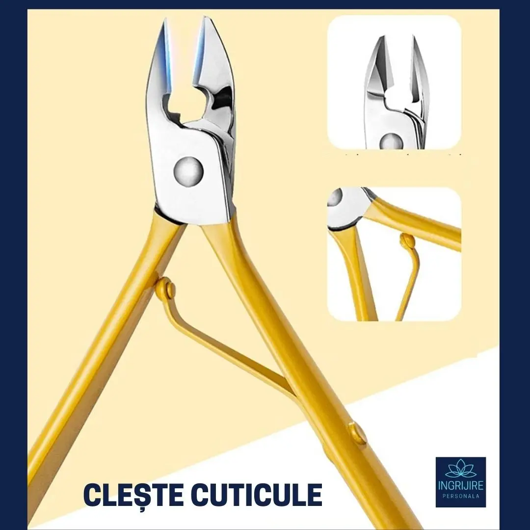 Trusa manichiura profesionala 16 piese, otel inoxidabil - LEMON [5]