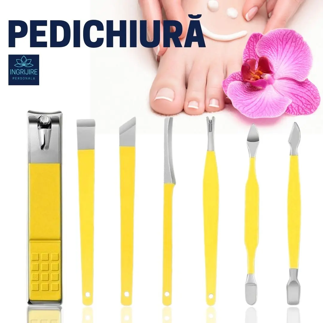 Trusa manichiura profesionala 16 piese, otel inoxidabil - LEMON [3]