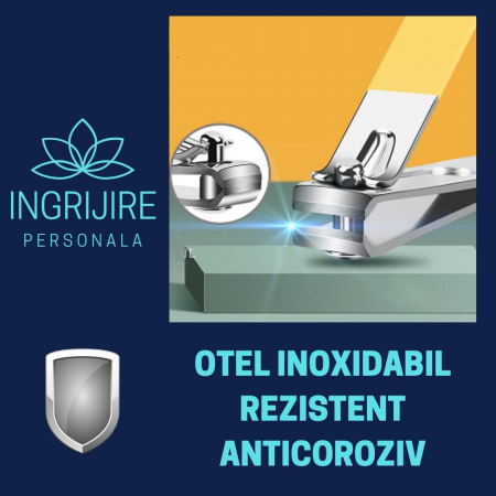 Trusa manichiura profesionala 16 piese, otel inoxidabil - LEMON [7]