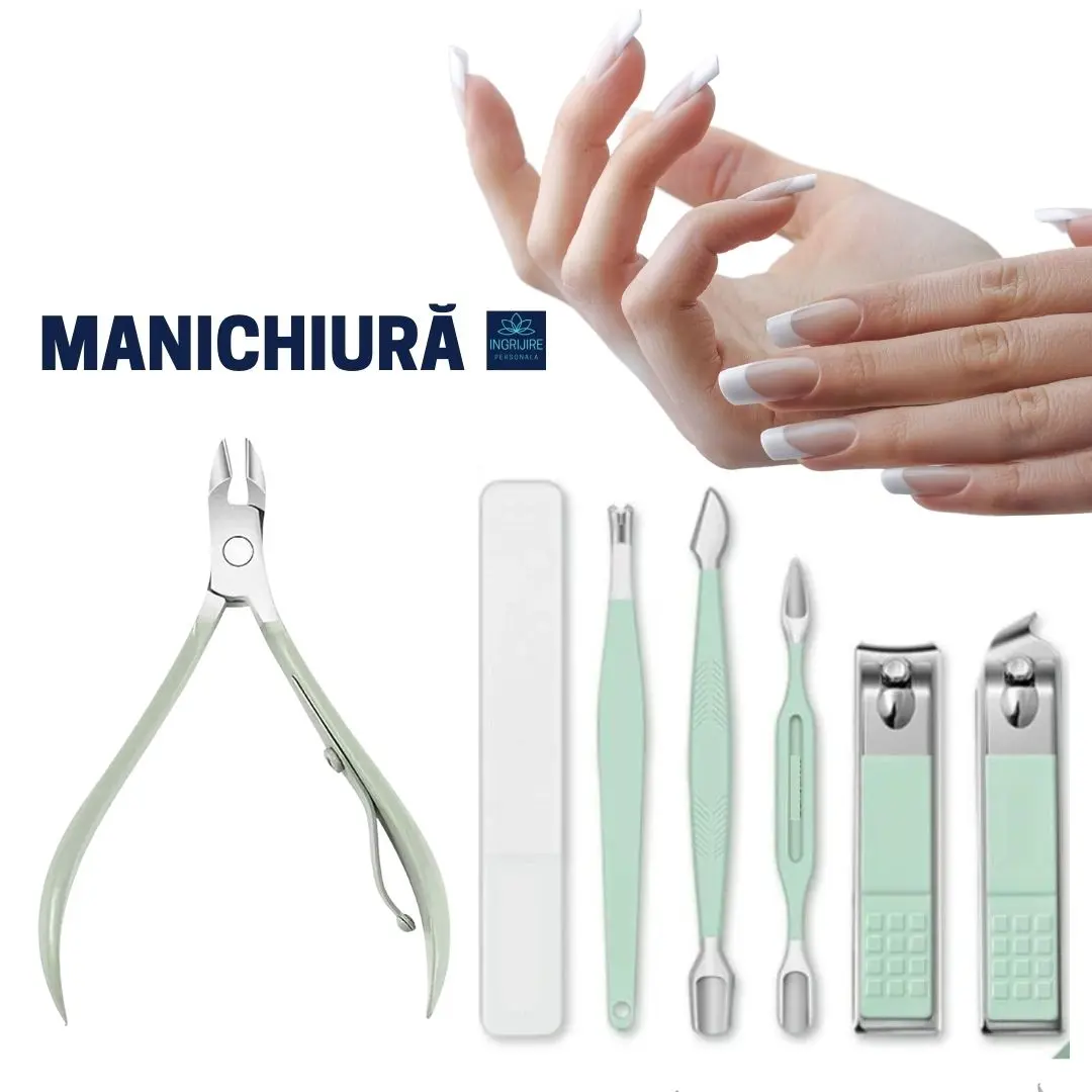 Trusa manichiura profesionala 16 piese, otel inoxidabil - OLIVE [4]