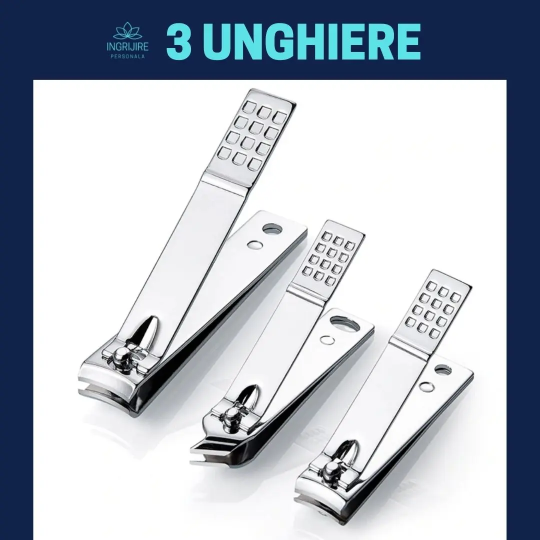 Trusa manichiura profesionala 18 piese, Silver, Ruby Pink [4]