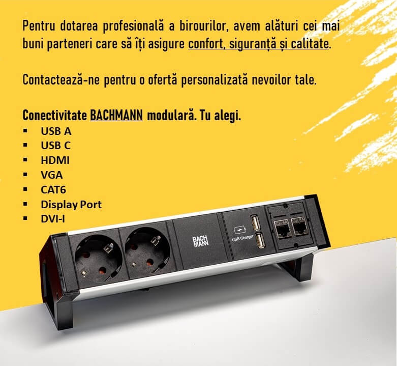 birou reglabil conectivitate prize modulare