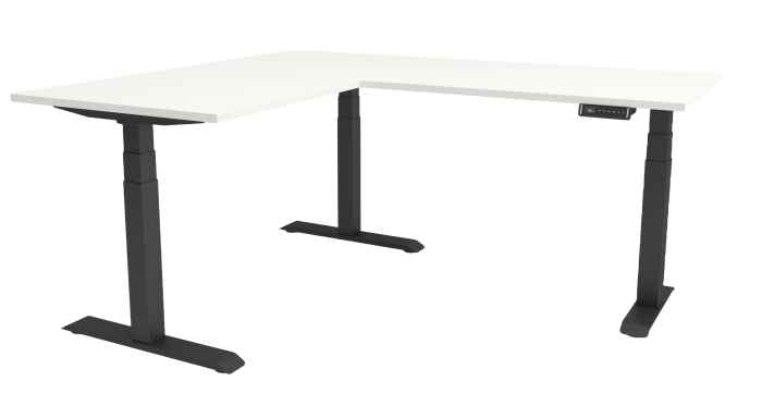 Birou reglabil colt, in "L", inoLift Trio PRO 2.0 (Smart) - 3 motoare, sarcina 150kg, Blat Pal sau lemn masiv la alegere, transport gratuit [1]