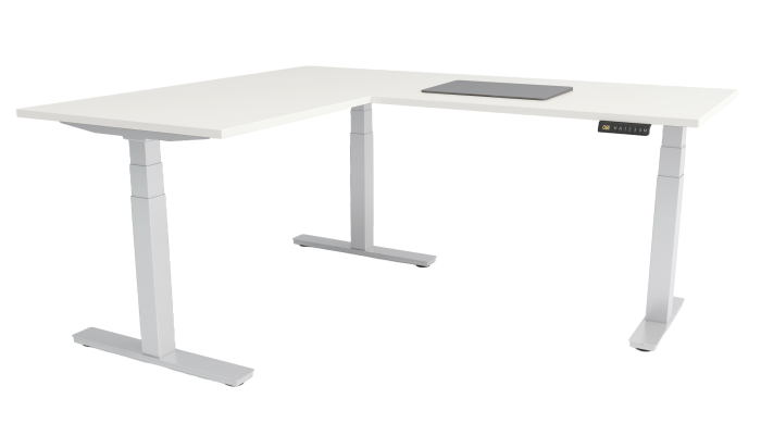 Birou reglabil colt, in "L", inoLift Trio PRO - 3 motoare, sarcina 150kg, Blat Lemn Masiv sau Pal, transport gratuit [1]