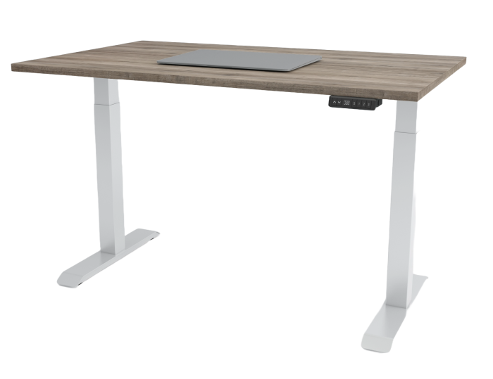 Birou reglabil inoLift Duo Lite - 2 motoare, sarcina 120kg, blat pal 1200x600x18 model stejar [1]