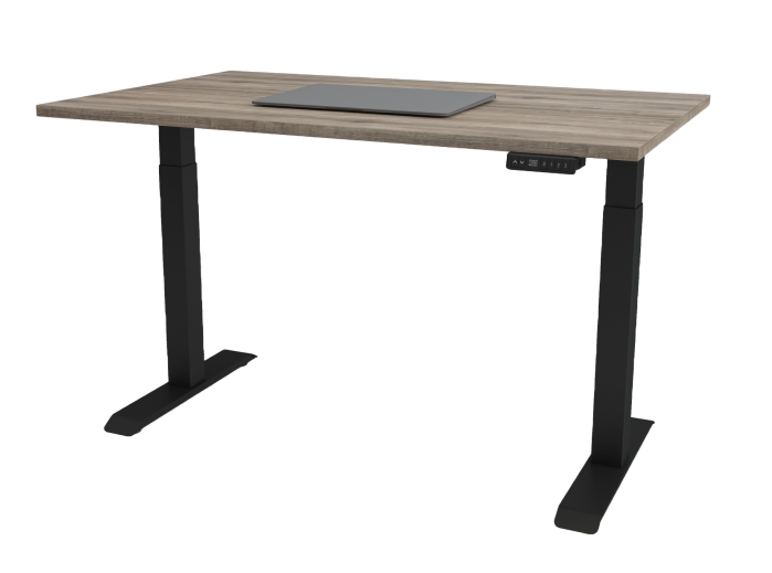 Birou reglabil inoLift Duo Lite - 2 motoare, sarcina 120kg, blat pal 1200x600x18 model stejar [9]