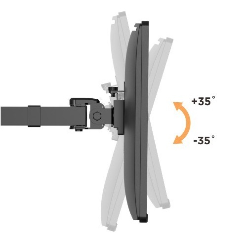 Suport 4 monitoare, 9kg/monitor, 17"-32", negru [4]
