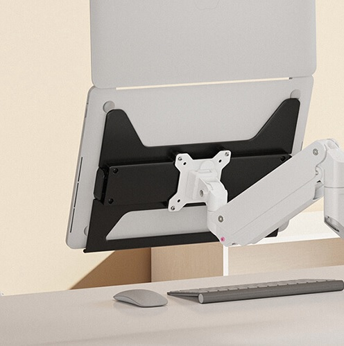 BF - Suport cu brat dublu pentru monitor si laptop, sistem gas spring, negru [6]