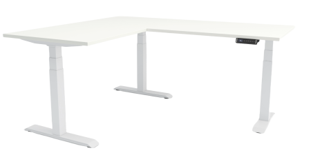 Birouri reglabile - Birou reglabil colt, in "L", inoLift Trio PRO 2.0 (Smart) - 3 motoare, sarcina 150kg