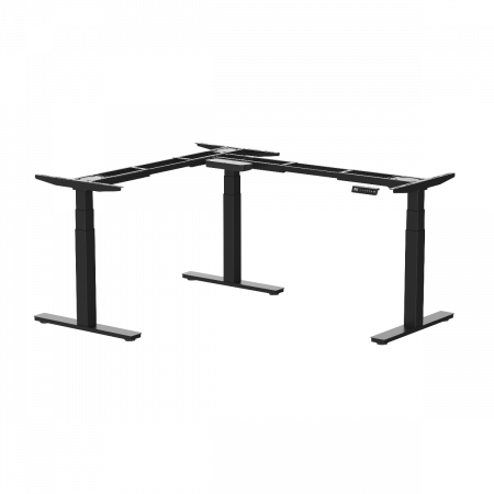 Birou reglabil colt, in "L", inoLift Trio PRO 2.0 (Smart) - 3 motoare, sarcina 150kg, Blat Pal sau lemn masiv la alegere, transport gratuit [1]