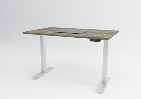 Birouri reglabile - Promo - Birou reglabil inoLift Duo Lite - 2 motoare, sarcina 120kg, blat pal 1200x600x18 model stejar
