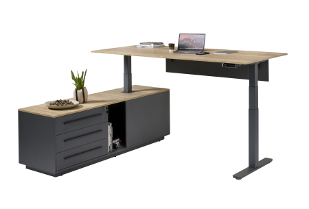 Birouri reglabile - Ansamblu birou reglabil inoLift Executive - 2 motoare, sarcina 120kg