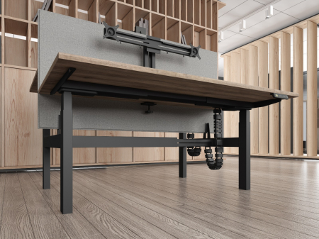 Birou reglabil inoLift Quad PRO, 4 motoare, sarcina 120kg/blat, blat Pal 1600x800x25, 5 ani garantie [14]
