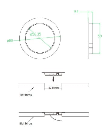 Încărcător wireless incastrabil blat birou [1]