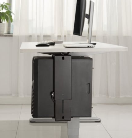 Suport unitate PC, rotire +/-180°, prindere sub blat, negru - BF25 [1]