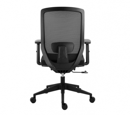 Scaun ergonomic InoJoy, spatar mesh, brate reglabile, mecanism syncron, suport lombar reglabil, sezut cu spuma poliuretanica injectata, Negru [3]