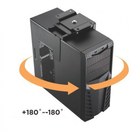 Suport unitate PC, prindere sub blat, negru [4]