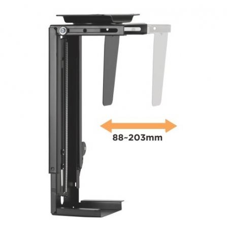 Suport unitate PC, prindere sub blat, negru [3]