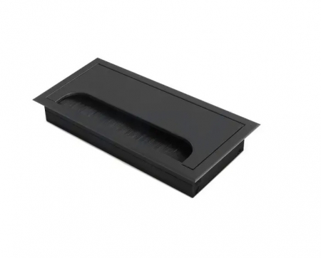 Trecere cablu cu perie 80x160, Aluminiu [2]