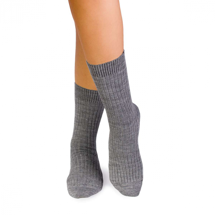 5 perechi de sosete calduroase din lana merino Warm Gri [3]