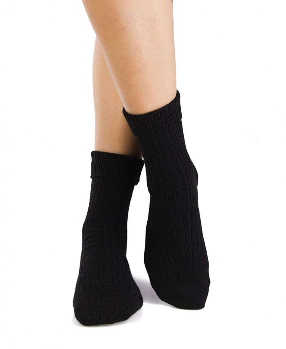 5 perechi de sosete calduroase din lana merino Warm Negru [4]