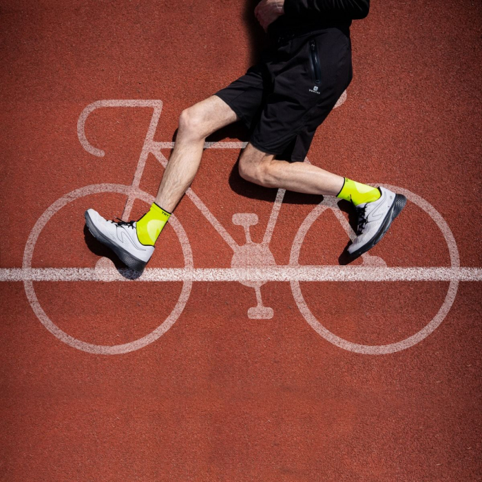 Sosete pentru ciclism CYCLING LIGHT SOCKS Fluo Yellow [2]