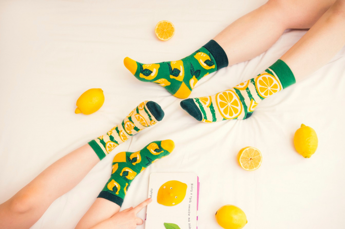 Sosete bumbac Lime [5]