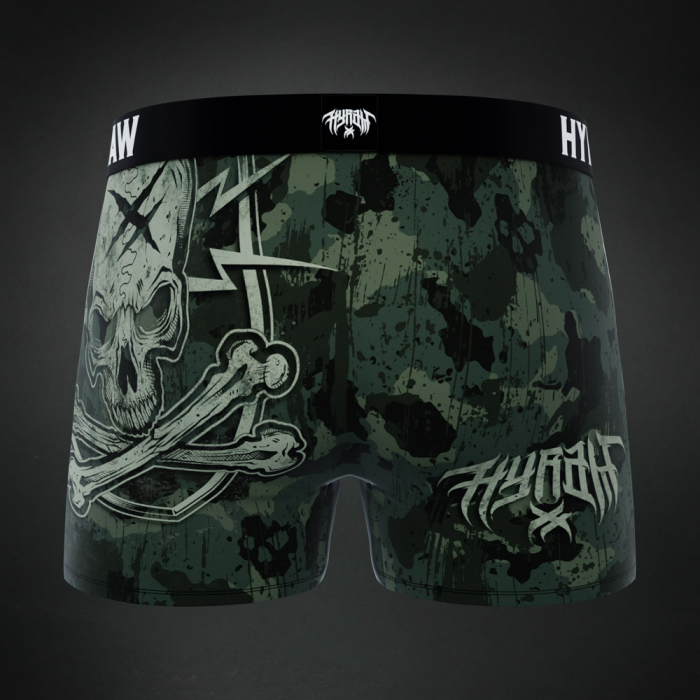 Boxeri pentru barbati cu imprimeu de camuflaj tribal craniu Hyraw Blazon Camo [3]