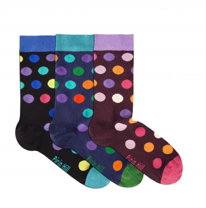 Sosete Confortabile Bambus Dots Box 3 buc. [2]