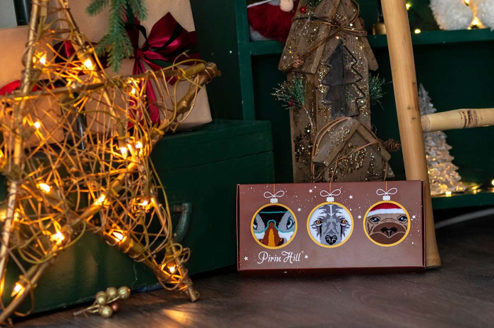 Cutie cu 3 perechi de șosete din bambus Crăciunul Polar [4]