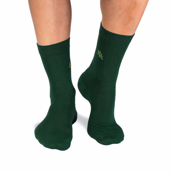Sosete bumbac organic 98% COTTON RICH Dark Green [2]