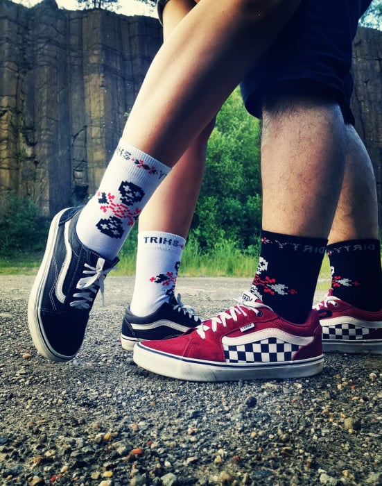 Sosete bumbac Dirty Socks White [5]