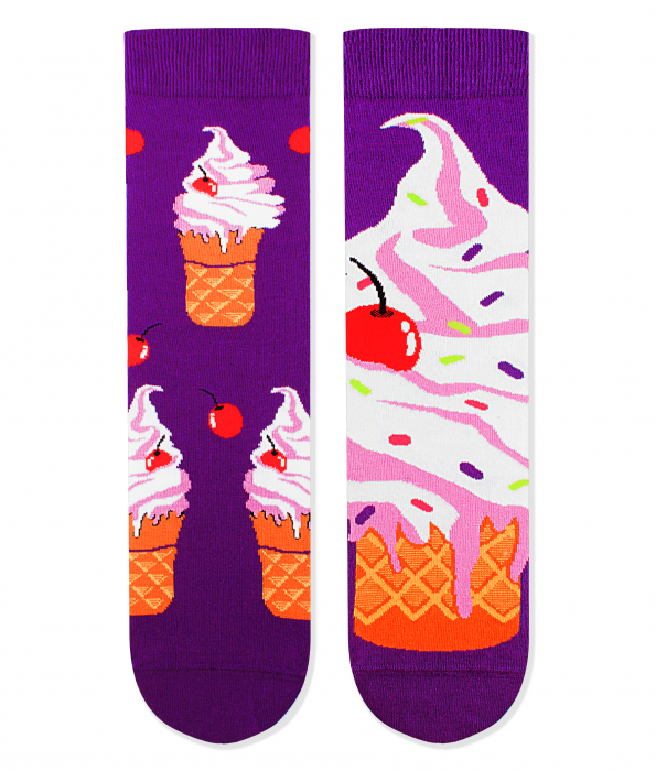 Sosete bumbac Cherry Ice Cream [2]