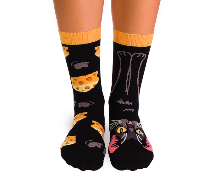 Sosete bumbac Cheese Cat [2]