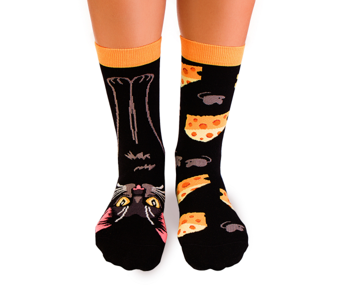 Sosete bumbac Cheese Cat [3]