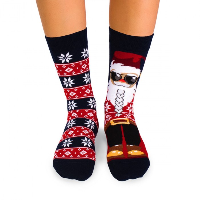Sosete bumbac de Craciun Cool Santa [3]