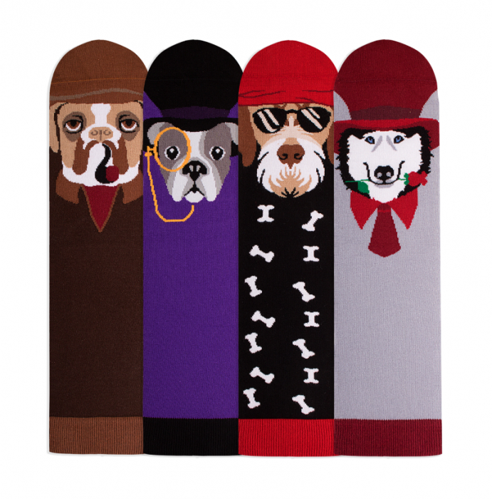 Sosete bumbac Dogs Box, 4 buc. [2]