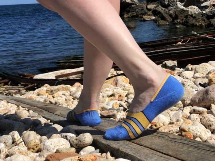 Sosete tip talpici INVISIBLE ORGANIC SOCKS Blue [3]
