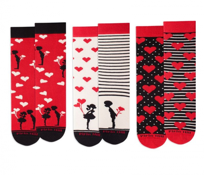 Sosete bumbac Love Box, 3 buc. [2]