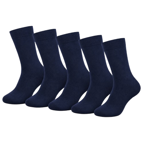 Set 5 Perechi Șosete Bambus Premium Albastru Inchis [6]